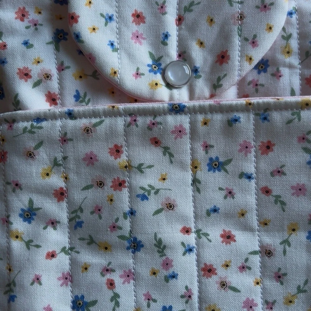 Floral Quilted Pouch